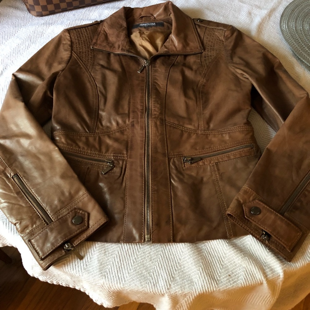 Kenneth cole leather jacket